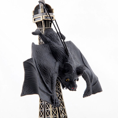 1 pcs Lifelike Fake Bat Halloween Decoration Horror House Ha