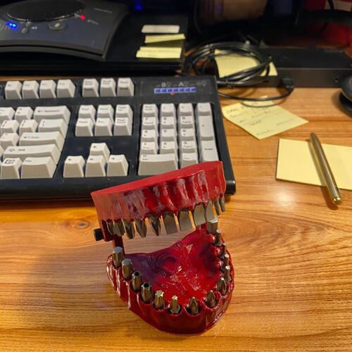 Denture Drill Bit Holder多功能便捷式口腔造型义齿钻头支架摆件