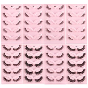3/5 Pairs New Half Lashes Cat Eye Natura Long Full Strip Las