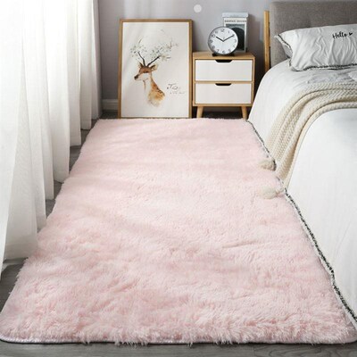Carpet, bedroom bed blanket Nordic plush floor mat,cushion