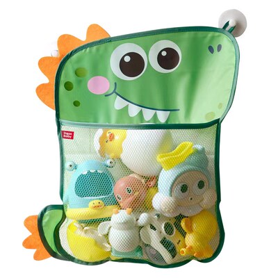 Baby Bath Toys Dinosaur Animal Mesh Net Toy Storage Bag Stro