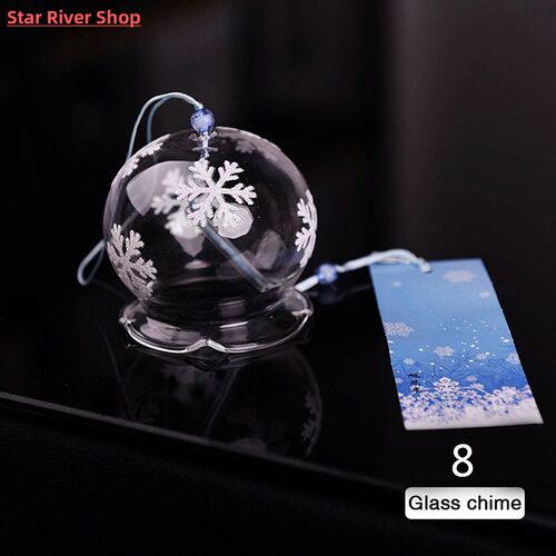 1PC Japanese Wind Bell Japan Wind Chimes Handmade Glass Furi