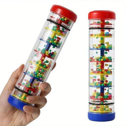 1Pc Rainmaker Musical Toy, Rain Stick Bell Hand Shaking Toy