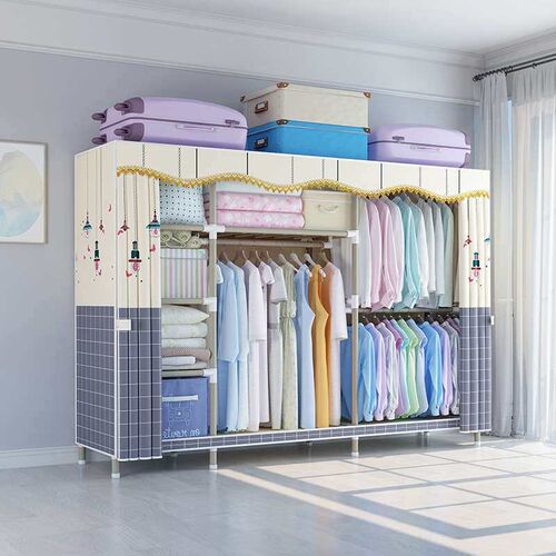 Three-Structure Simple Wardrobe Thick Reinforced 20mm Spray
