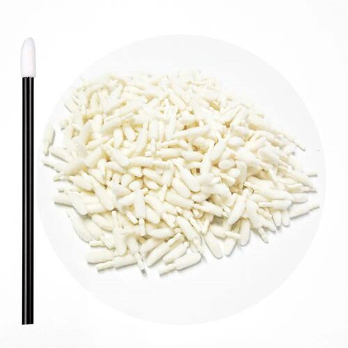 500pcs Disposable Lip Brush Cotton Head Replacement Head for