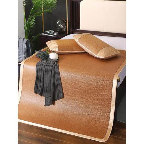 Summer Ice Silk Wier Cooling Mat Tee-Piece Set Single And Do