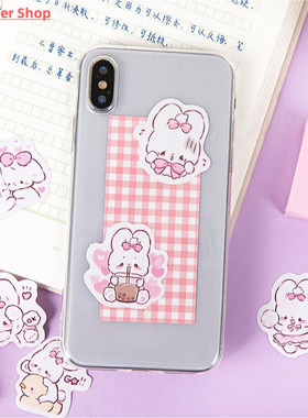 45 pcs/box Cute rabbit daily Kawaii Decoration Stickers Plan