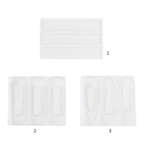 DIY Crafts Resin Silicone Epoxy Mold Hair Clip Barrette Moul