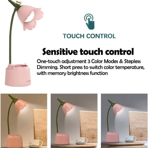 Cute Desk Lamp Rechargeable LED Night Light Table Lamp for B