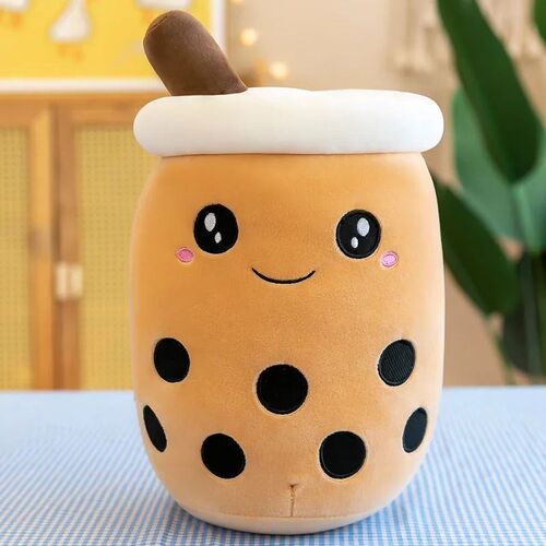 Simulation Cute Boba Fruit Milk Tea Soft Plush Childrens To