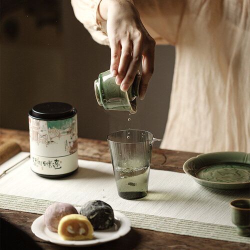 Chinese Style Retro Longquan Celadon Plum Green Glazed Fully