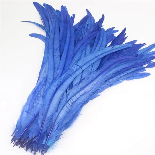 50Pcs/Lot Colorful Rooster Feathers for Crafts Clothes 25-45