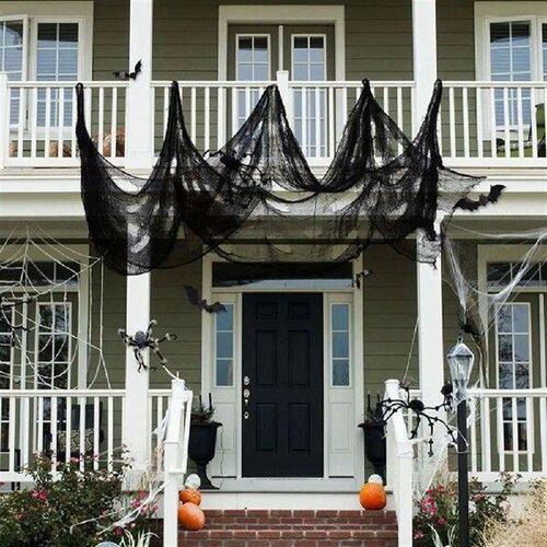 Black White Halloween Gauze Decoration Super-Size Mesh