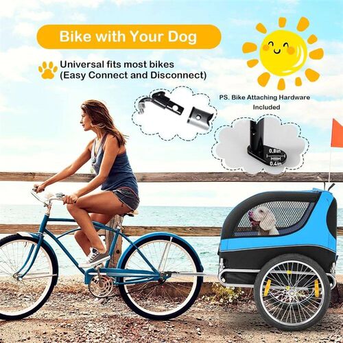 Dog Bike Trailer -Dog Trailer for Bicycle, Cargo Cycle Trail