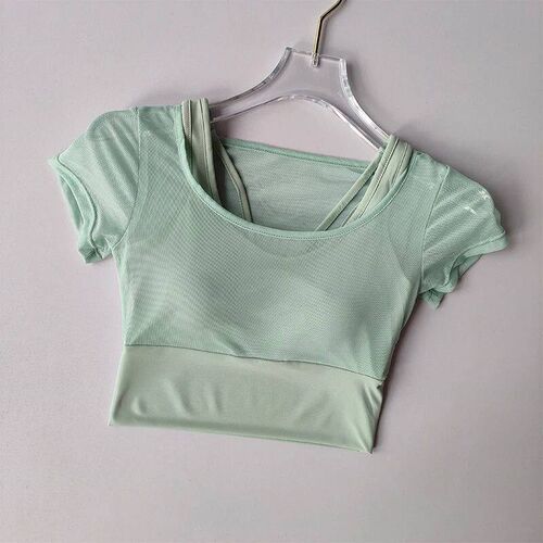 Womens Pilates Training Fitness Suit Chest Cushion Yoga Sui