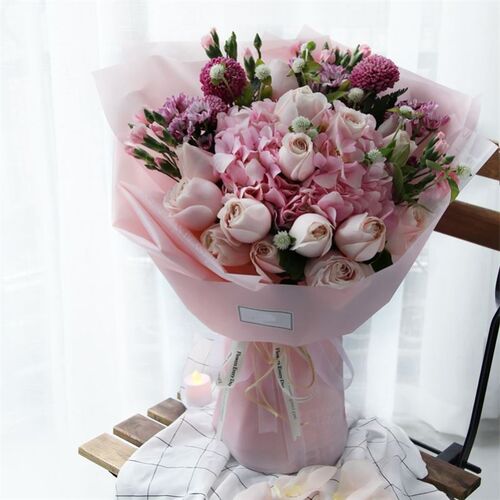 Hansu paper fog flower shop bouquet flower art wrapping pape