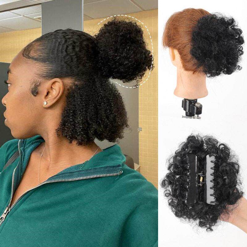 8A Brazilian Afro Kinky Curly Human Hair 巴西真人发帘爆炸头