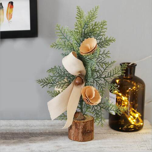 Christmas decoration 25cm Christmas mini tree ornaments desk