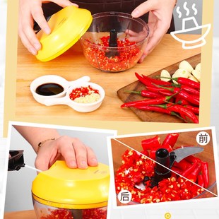 mini Manual meat grind vegetable mixer cutter food processor
