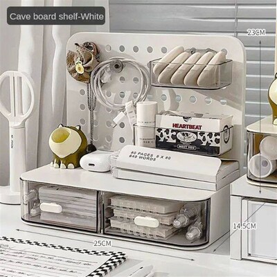 1 Pcs Desktop Perforated Board Storage Box Stationery Sortin