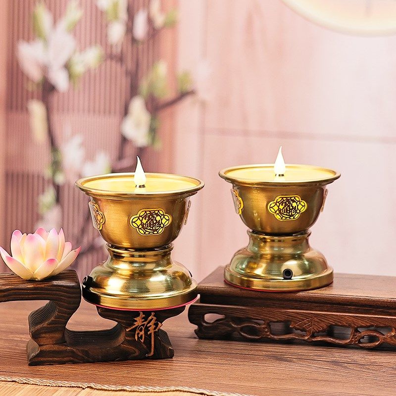 led新款电子充电仿真酥油灯佛供灯莲花仙灯招财家用蜡烛烛台灯盏,节庆用品/礼品,荷花灯/河灯,淘宝优惠券,粉丝福利购,淘宝优惠卷