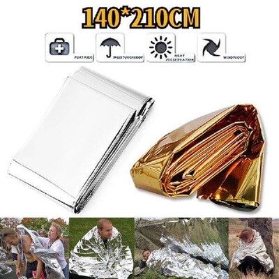 140*210CM Emergency Blanket Low Temperature Rescue First