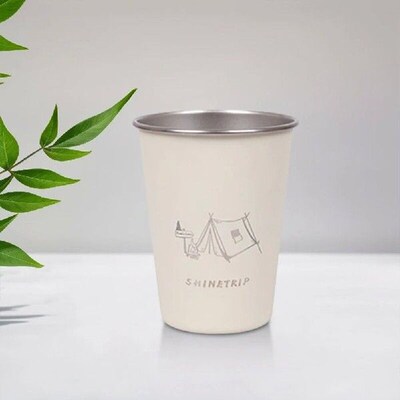 4Pcs 350ml Coffee Milk Tumblers with Bag Outdoor Cup Set