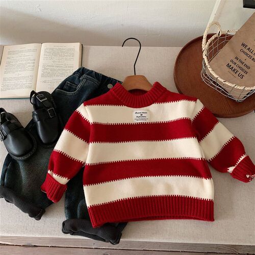 Childrens Sweater Bangcheng 2025 New Years Eve Clothes Boy