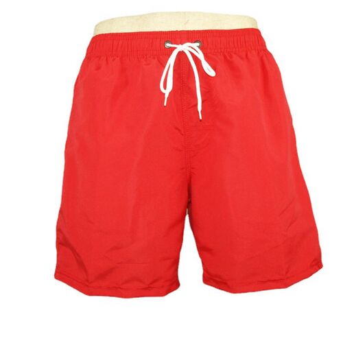 Mens Solid lor Seaside Casual Swimming Trunks Straight Quic