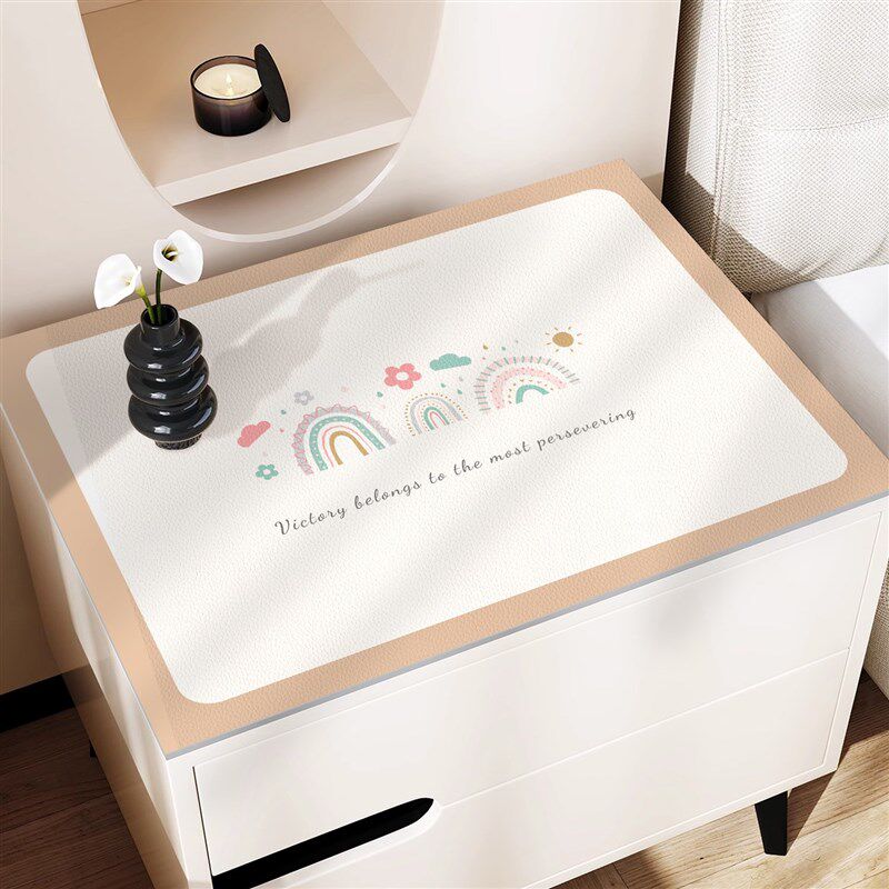 卧室床头柜桌垫罩奶油风氛围感盖巾防水防尘台面保护垫桌布盖布,居家布艺,桌布,淘宝优惠券,粉丝福利购,淘宝优惠卷