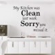 clean Self Wall Kitchen Dec Waterproof Vinyl NEW Adhesive