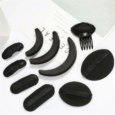 1/3/4/8Pc Black Bump It Up Volume Reusable Hair Fluffy