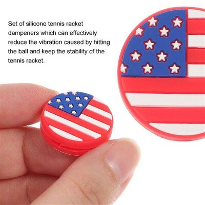 6 PCS Tennis Dampener Balls Racket Absorber Absorbers