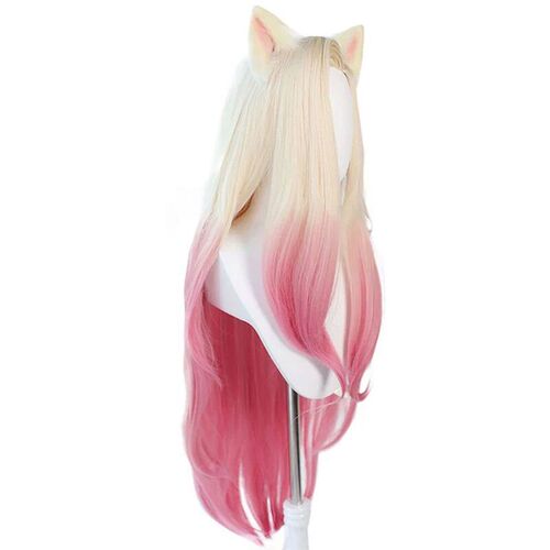KDA Baddest Ahri Cosplay Wigs LOL KDA Cosplay Blonde Mixed