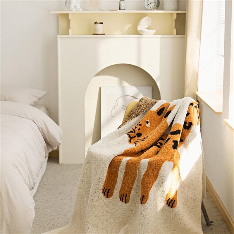 卡通加绒可爱年毛毯沙发办公室午睡毯加厚子虎盖毯抱枕老虎毯冬季,床上用品,休闲毯/毛毯/绒毯,淘宝优惠券,粉丝福利购,淘宝优惠卷