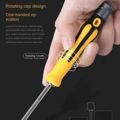 12 In 1 Screwdriver Set Magnetic Bit Cross Flat Shaped Screw