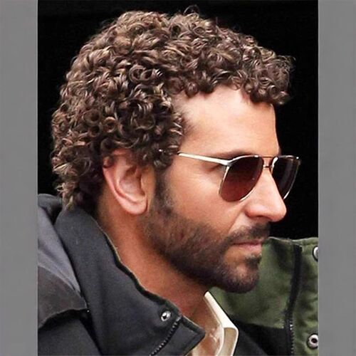 Mens Wig Headgear African Small Roll Short Hair Headgear Me