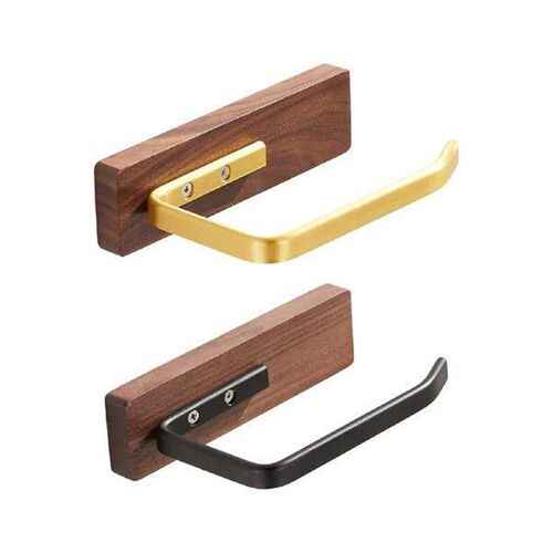 Walnut Wood Tissue Holder Kitchen Roll Dispenser Tissue Box