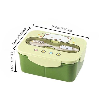 BPA Free Lunch Box - 1200ml Leakproof Food Container for Sch