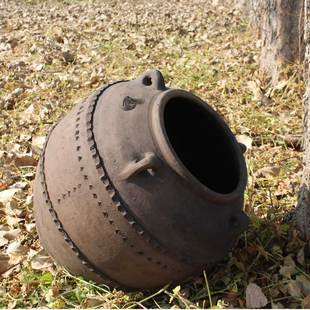 翁缸陶土缸装饰个性陶器复古花器仿古花盆土陶瓦缸艺术花盆陶罐