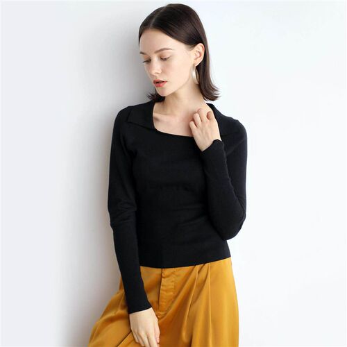 Small square collar, waist cinching, slimming fit, soft