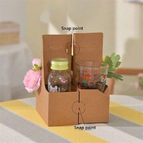 1-5Pcs Party Decoration Floral Bouquet Box Kraft Paper Cup