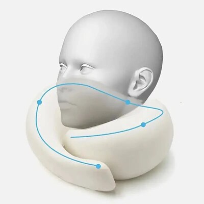Travel Neck Pillow Memory Foam U-shaped Pillow Snail Style T