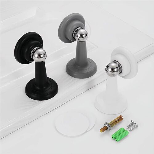 New No-Drill Door Stopper Magnetic Door Holder Floor Mounted