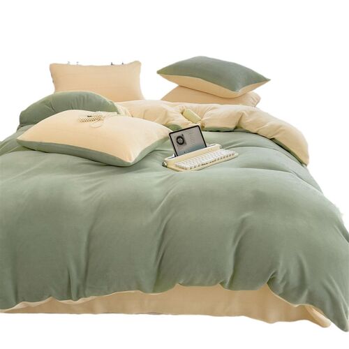 Four-piece Bedding Four-piece Double-sided Velvet Padded Qui