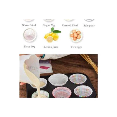 6 Cups Muffin Pan non-stick Cupcake Baking Bakeware Mould