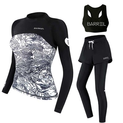 Diving Suit Womens Split Couples Swimsuit Sun-proof Long-s