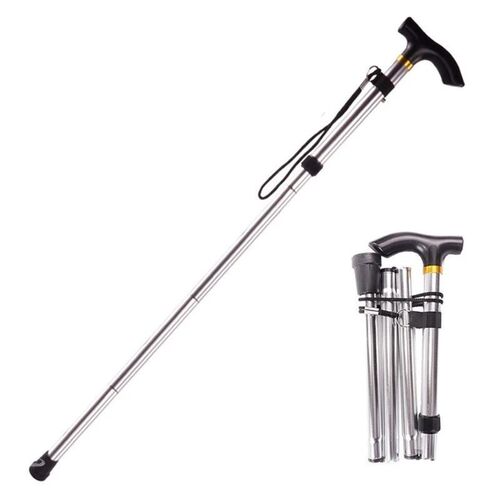 Folding Cane with 5 Gear Foldable Walking  Anti-Slip Lightwe