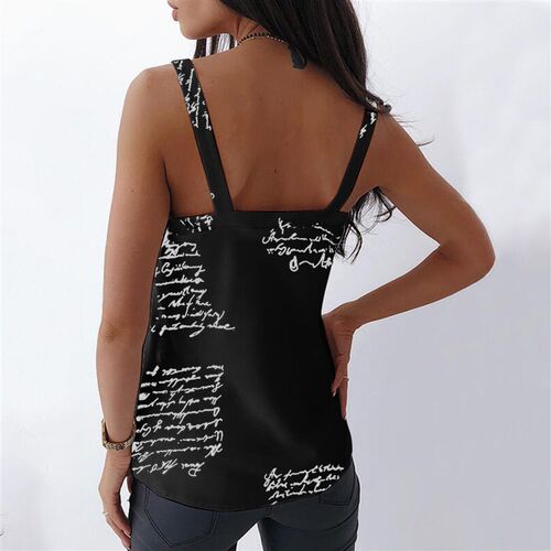 New Tank Top Women Sleeveless Vest Summer Fashion Printed Ta