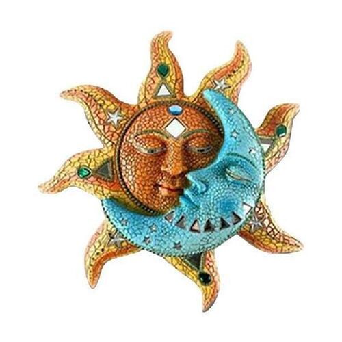 Art Creative Sun Moon Statue Hanging Ornaments Decor For